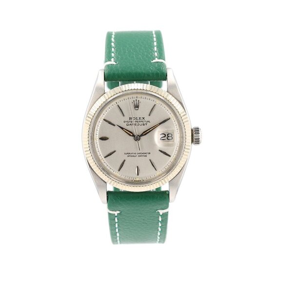 Rolex Other - Rolex Datejust 1601 36mm Silver Dauphine 8+2 Pointed Index Dial Fluted Bezel